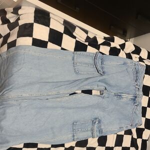 Extra High Rise Sky Hi Wide Leg Cargos